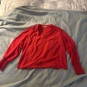 Nanette Lepore Vibrant Red Blouse
